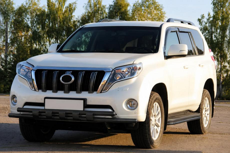 Toyota Land Cruiser Prado 150 2009-2023 Orurowanie przednie ST015 Black (stal nierdzewna) Zdjęcia 2