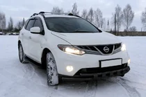 Nissan Murano 2008-2014 Orurowanie przednie ST015 Black (stal nierdzewna) zdjęcia 1