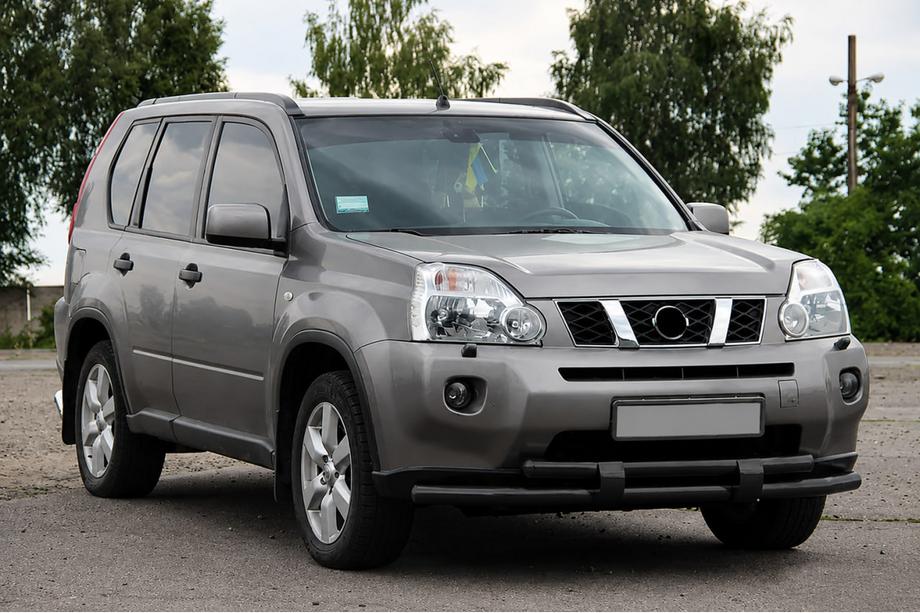 Nissan X-trail T31 2007-2014 Orurowanie przednie ST015/2 Black (stal nierdzewna) Image