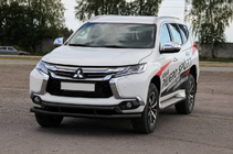 Mitsubishi Pajero Sport 2015- Orurowanie przednie ST016 Black (stal nierdzewna) zdjęcia 2