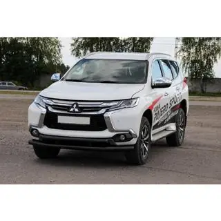 Orurowanie przednie ST016 Black (stal nierdzewna) Mitsubishi Pajero Sport 2015- zdjęcia 2