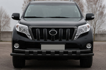 Toyota Land Cruiser Prado 150 2009-2023 Orurowanie przednie ST016-2 Black (stal nierdzewna) zdjęcia 1