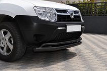 Renault Duster 2008–2017 Orurowanie przednie ST017 Black (stal nierdzewna) zdjęcia 2