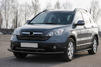 Honda CRV 2007-2011 Orurowanie przednie ST018 Black (stal nierdzewna) zdjęcia 2