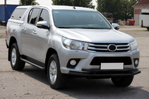 Toyota Hilux 2015- Orurowanie przednie ST018 Black (stal nierdzewna) zdjęcia 3