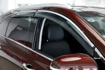 Lexus LS 2007-2017 Deflektory szyb z chromowaną listwą Long (HIC, 4 szt) zdjęcia 1