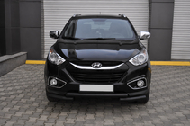 Hyundai IX-35 2010-2015 Przedni pałąk ST014-1 Black (stal nierdzewna) zdjęcia 2