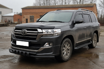 Toyota Land Cruiser 200 2007-2021 Przedni pałąk ochronny ST015 Black (2015+, stal nierdzewna) zdjęcia 3