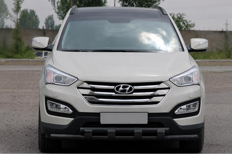 Hyundai Santa Fe 3 2012-2018 Pałąk przedni ST015 Black (nierdzewna) Image