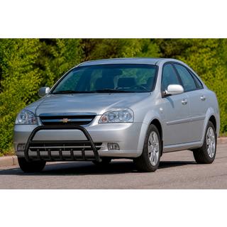 Przedni pałąk WT003 Black (60 mm, stal nierdzewna) Chevrolet Lacetti 2003-2024 zdjęcia 1