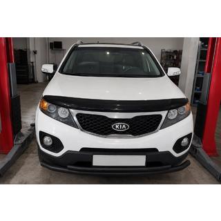 Przedni dolny pałąk ochronny Black (stal nierdzewna) Kia Sorento II XM 2009-2014
