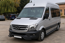 Mercedes Sprinter W906 2006–2018 Przedni dolny pałąk MBSP.07.F3-04.6 Black (stal nierdzewna) zdjęcia 1