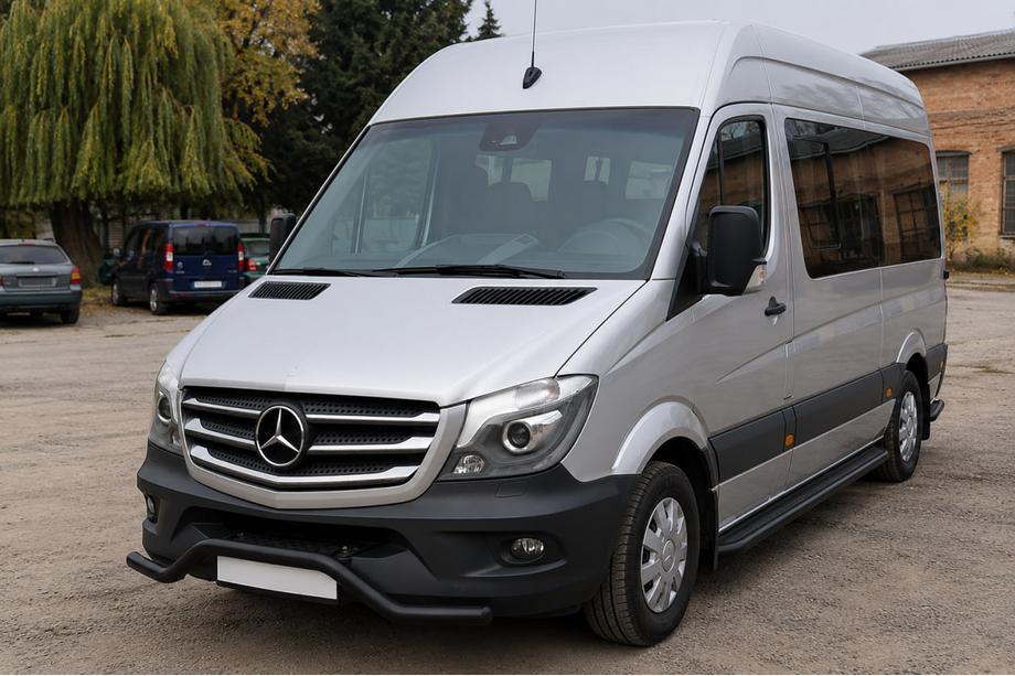 Mercedes Sprinter W906 2006–2018 Przedni dolny pałąk MBSP.07.F3-04.6 Black (stal nierdzewna) Image