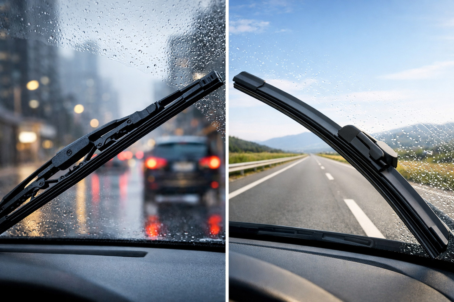 Wycieraczki szkieletowe czy bezszkieletowe: co lepsze w mieście i w trasie?