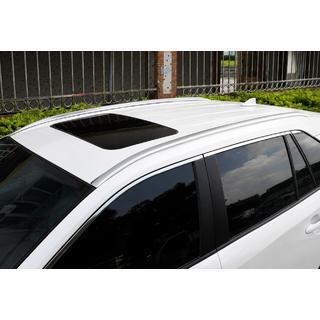 Zintegrowane relingi dachowe OEM chromowane (Aluminium, montaż na klej) Toyota Rav 4 2019–2025