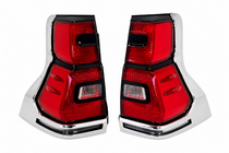 Toyota Land Cruiser Prado 150 2009-2023 Lampy tylne LED Chrome V1 (2017-2023, 2 szt.) zdjęcia 2