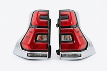 Toyota Land Cruiser Prado 150 2009-2023 Lampy tylne LED Chrome V2 (2017-2023, 2 szt.) zdjęcia 2