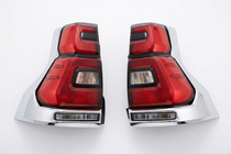 Toyota Land Cruiser Prado 150 2009-2023 Lampy tylne LED Chrome V2 (2017-2023, 2 szt.) zdjęcia 5