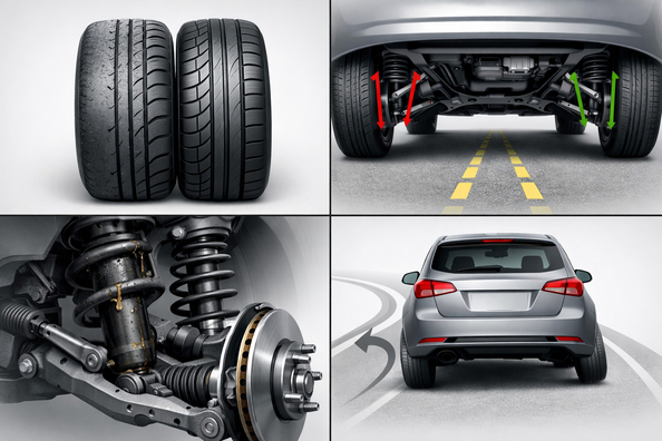 Dlaczego auto ściąga w bok: opony, geometria czy zawieszenie?