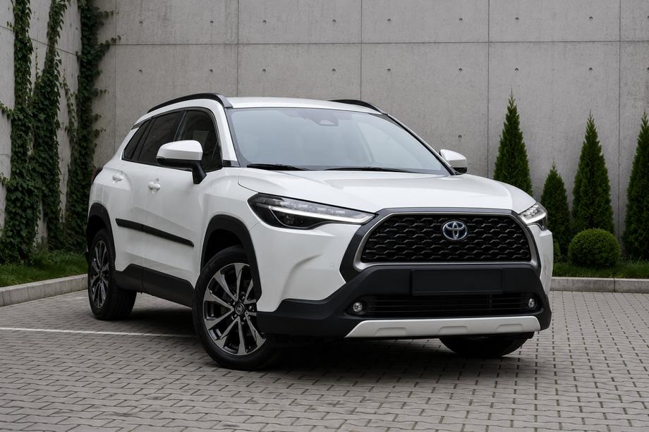 Toyota Corolla Cross 2020- Zintegrowane relingi dachowe czarne OEM (tworzywo ABS, montaż na klej) Image