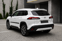 Toyota Corolla Cross 2020- Relingi zintegrowane szare OEM (tworzywo ABS, montaż na klej) zdjęcia 2