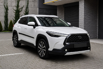 Toyota Corolla Cross 2020- Relingi zintegrowane szare OEM (tworzywo ABS, montaż na klej) zdjęcia 3