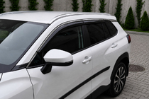 Toyota Corolla Cross 2020- Relingi zintegrowane szare OEM (tworzywo ABS, montaż na klej) zdjęcia 4