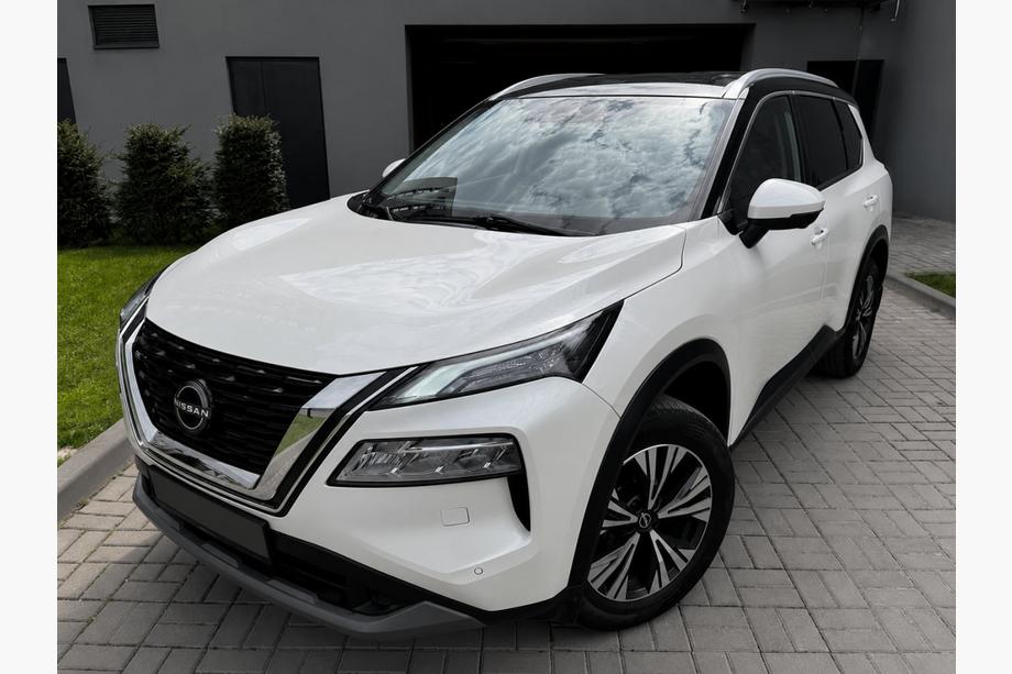 Nissan X-trail T33/Rogue 2022- Zintegrowane relingi dachowe OEM, szare (Aluminium) Image
