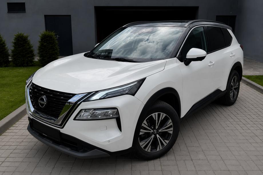 Nissan X-trail T33/Rogue 2022- Zintegrowane relingi dachowe czarne OEM (tworzywo ABS, montaż na klej) Image