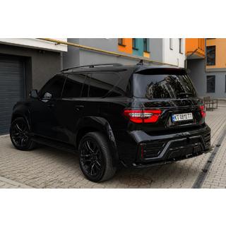 Relingi dachowe czarne (Aluminium) Nissan Patrol Y62 2010-2024 zdjęcia 1