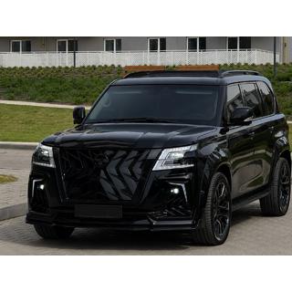Relingi dachowe czarne (Aluminium) Nissan Patrol Y62 2010-2024 zdjęcia 2