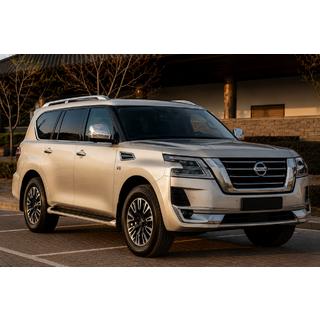 Relingi dachowe szare (Aluminium) Nissan Patrol Y62 2010-2024