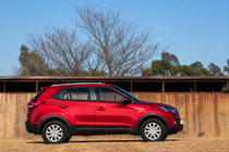 Hyundai Creta 2014-2020 Relingi zintegrowane szare OEM (tworzywo ABS, montaż na klej) zdjęcia 1