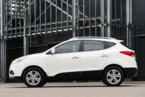 Hyundai IX-35 2010-2015 Relingi dachowe OEM szare (ABS, montaż na klej) zdjęcia 1