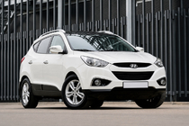 Hyundai IX-35 2010-2015 Relingi dachowe OEM szare (ABS, montaż na klej) zdjęcia 2