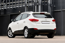 Hyundai IX-35 2010-2015 Relingi dachowe OEM szare (ABS, montaż na klej) zdjęcia 4