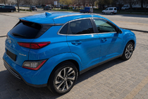 Hyundai Kona 2017-2023 Relingi dachowe OEM szare (aluminium, montaż na klej) zdjęcia 3