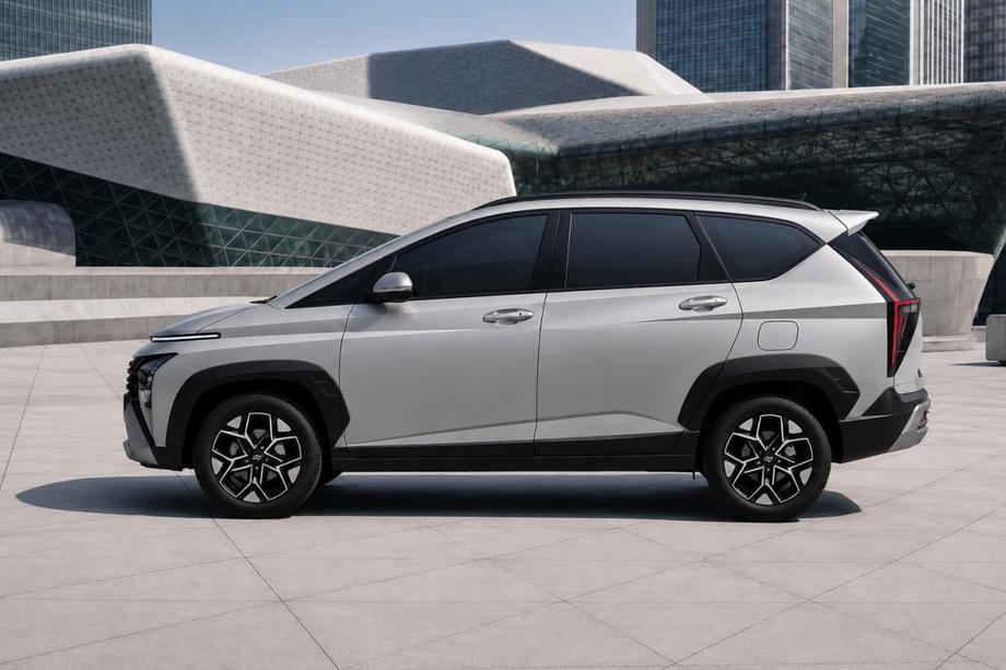 Hyundai Stargazer 2022– Zintegrowane relingi dachowe czarne OEM (Aluminium) Image