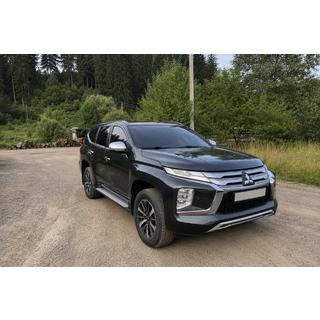 Zintegrowane relingi dachowe czarne OEM (2019-, Aluminium) Mitsubishi Pajero Sport 2015- zdjęcia 1