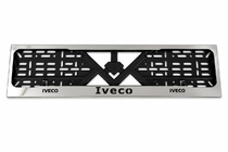 Iveco Ramka Tablicy Rejestracyjnej Chrom (1 szt, Stal Nierdzewna) zdjęcia 1