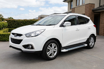 Hyundai IX-35 2010-2015 Progi Boczné Allmond White (2 szt., Aluminium) zdjęcia 1