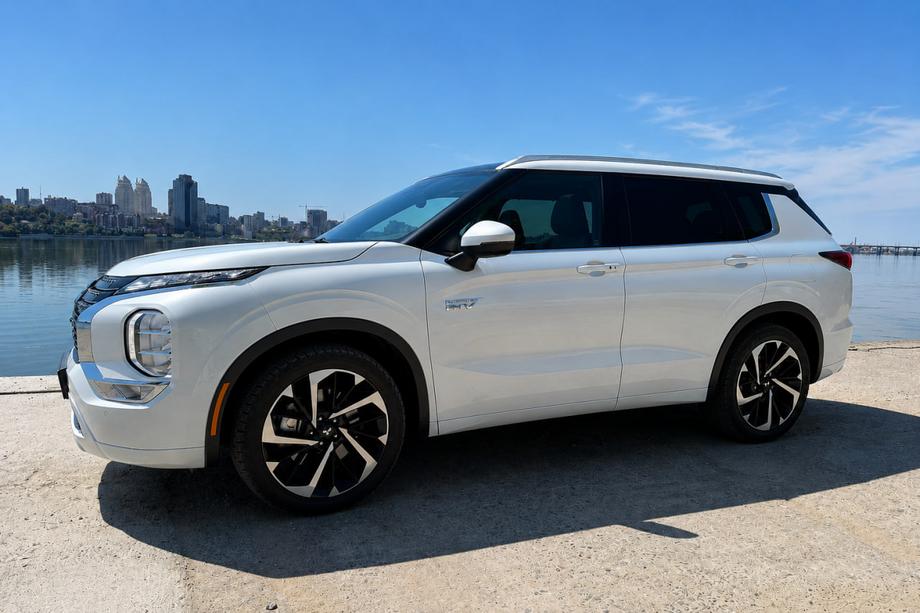 Mitsubishi Outlander 2021- Zintegrowane relingi dachowe OEM, szare (Aluminium) Image