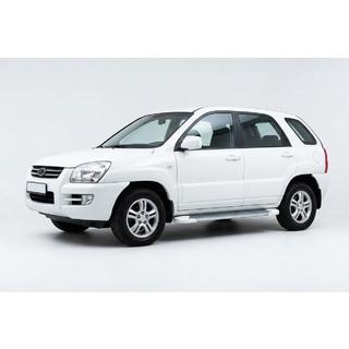 Progi Boczné Allmond White (2 szt., Aluminium) Kia Sportage 2004-2010 zdjęcia 1