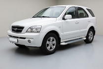 Kia Sorento I BL 2002-2009 Progi Boczné Allmond White (2 szt., Aluminium) zdjęcia 1