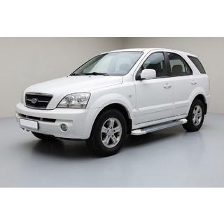 Progi Boczné Allmond White (2 szt., Aluminium) Kia Sorento I BL 2002-2009 zdjęcia 1