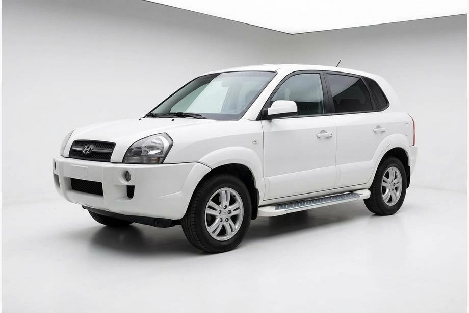 Hyundai Tucson JM 2004- Progi Boczné Allmond White (2 szt., Aluminium) Image