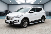 Hyundai Santa Fe 3 2012-2018 Progi Boczné Allmond White (2 szt., Aluminium) zdjęcia 1