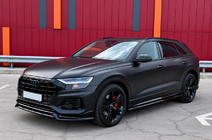 Audi Q8 2018- Relingi dachowe zintegrowane czarne OEM (Aluminium, montaż na klej) zdjęcia 2