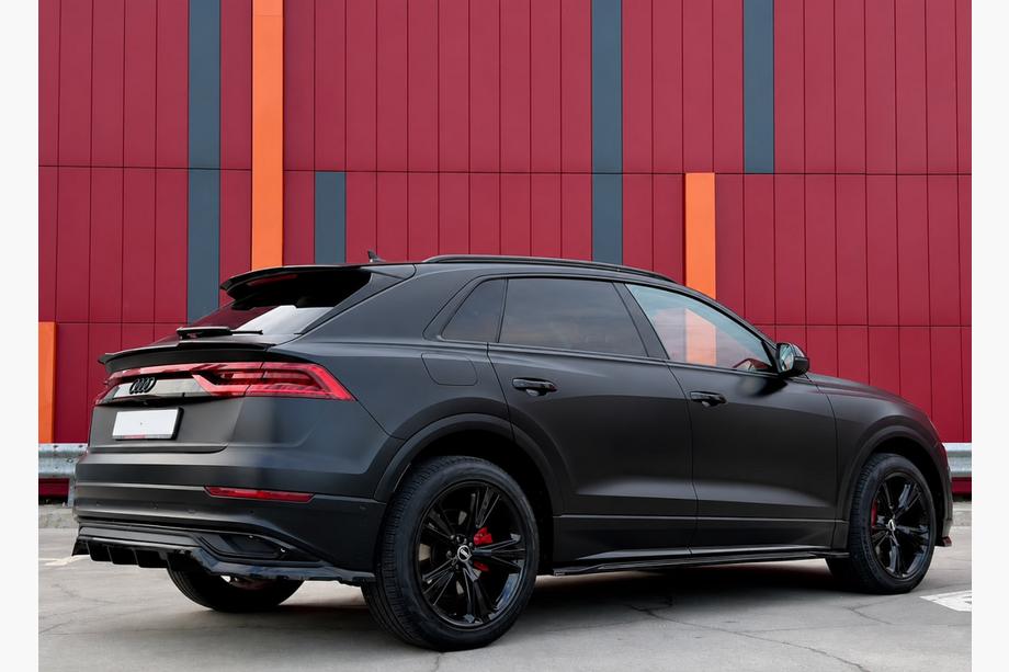 Audi Q8 2018- Relingi dachowe zintegrowane czarne OEM (Aluminium, montaż na klej) Image