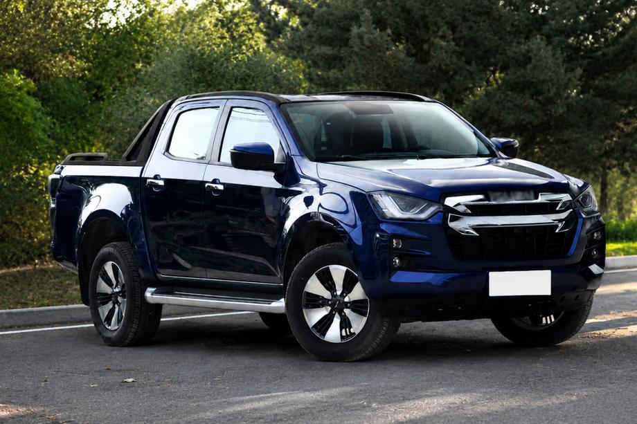 Isuzu D-Max 2011-2019 Relingi dachowe czarne OEM (Aluminium) Image